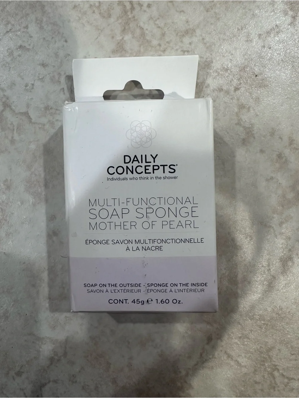 Daily Concepts Mother of Pearl Multi-Functional Soap Sponge - White
